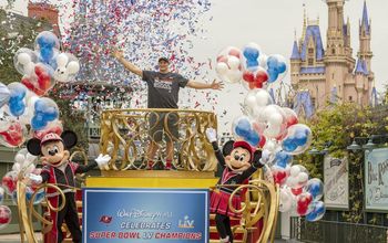 Tampa Bay Buccaneers Rob Gronkowski at Disney World.
