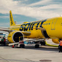 Spirit Airlines, budget airlines, airplane, spirit airplane, yellow airplane