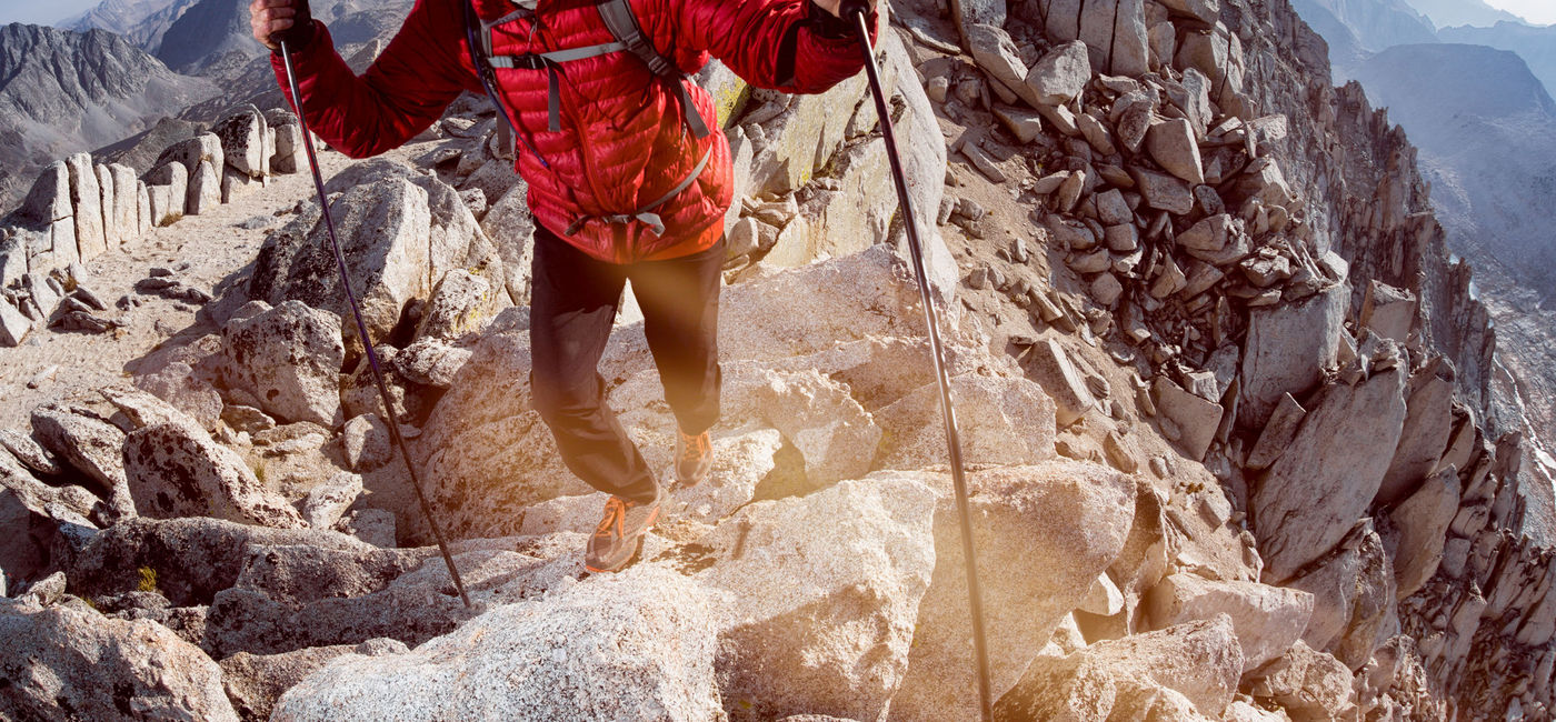 Image: A man hiking the Sierra Nevada mountain range in California. (Photo via iStock/Getty Images E+/vernonwiley)