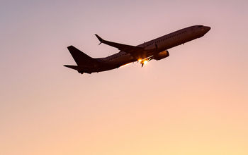 Boeing 737 Max takes off from Seattle.