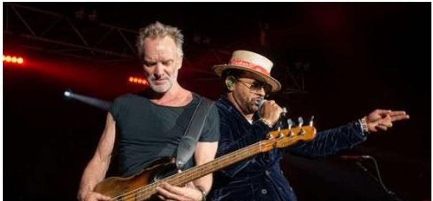 Image: Sting and Shaggy will highlight the Mother's Day finale of the Saint Lucia Jazz Festival on May 14. (Saint Lucia Tourism Authority)