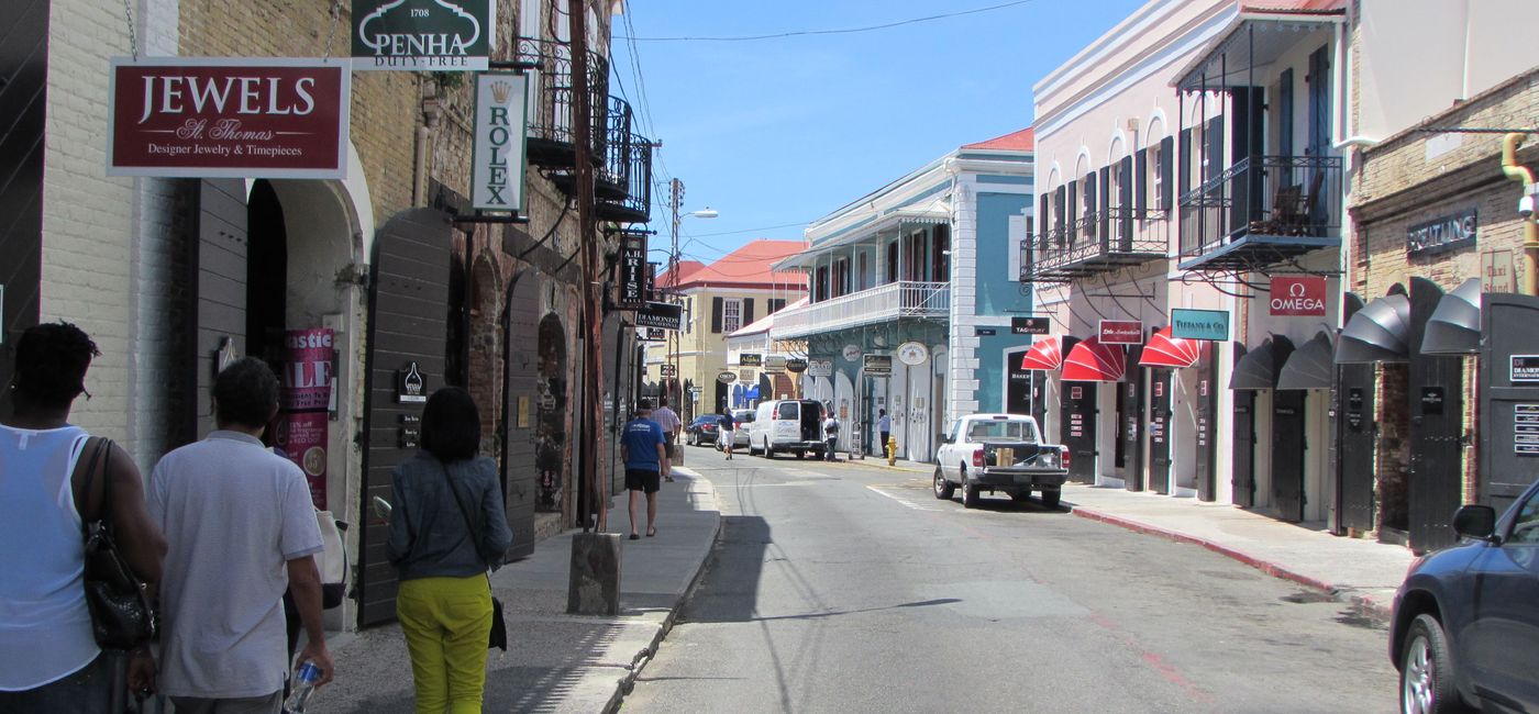 Image: Cruise ship visitors will find improved infrastructure in historic Charlotte Amalie. (Photo by Brian Major)