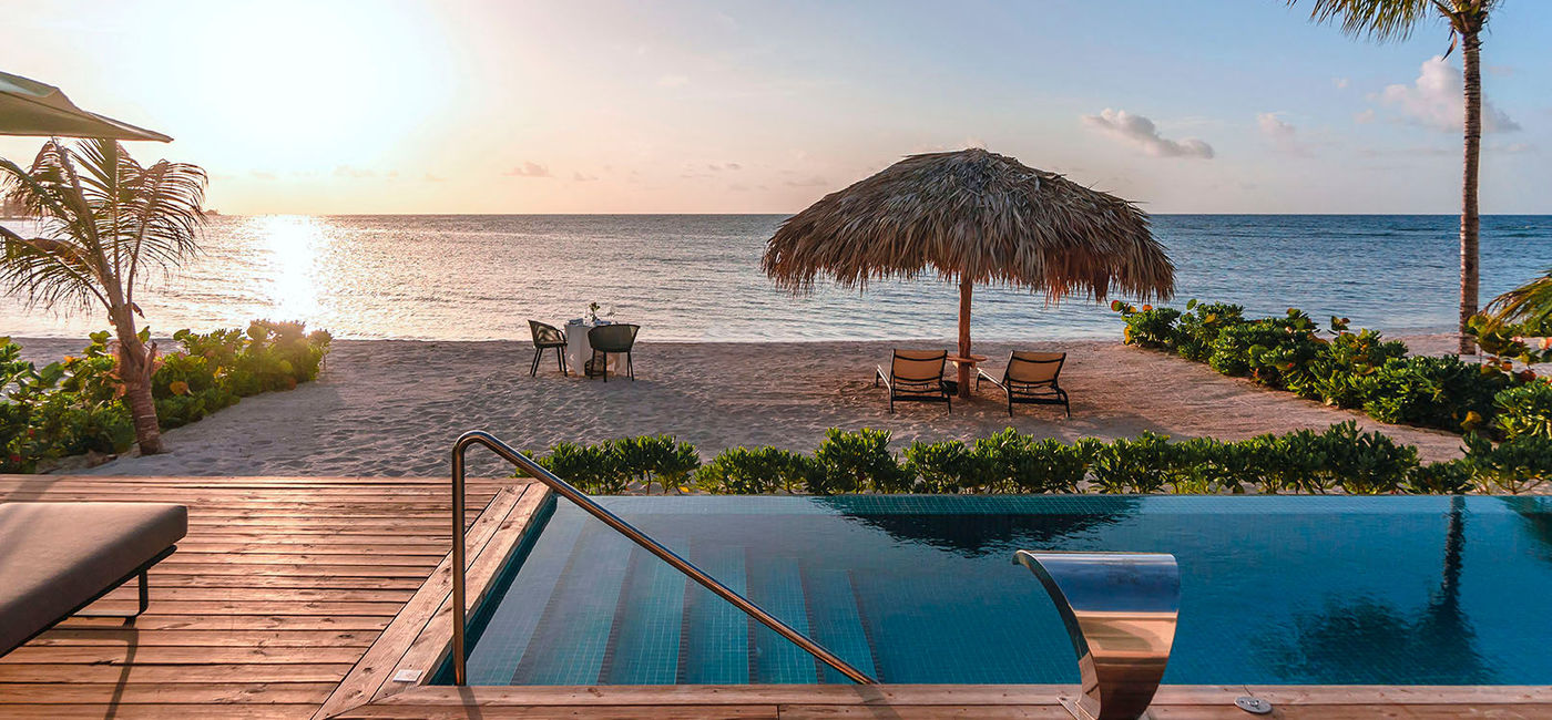 Image: PHOTO: Terrace view from a Beach Villa suite. (photo via The Excellence Collection) (Excellence Resorts)