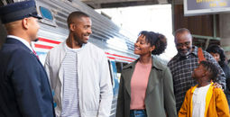 Family traveling with Amtrak
