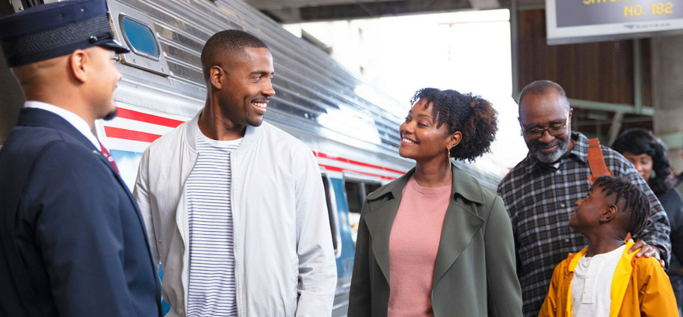 Image: Family traveling with Amtrak. (Photo Credit: Amtrak)