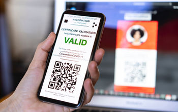 Example of a digital COVID-19 vaccination certificate.