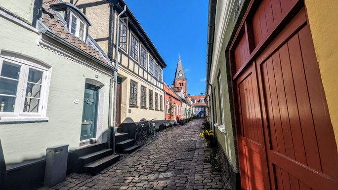 Aalborg Old Town, Denmark, North Jutland, historic