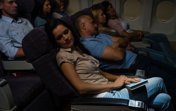 sleeping, plane, flight, red eye