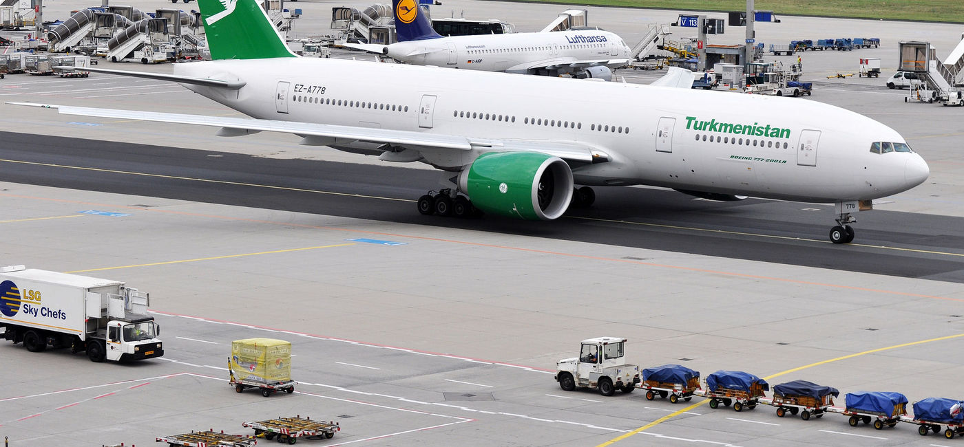 Image: PHOTO: A Turkmenistan Airlines plane. (photo via Flickr/Eric Salard (Flickr/Eric Salard)