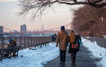 NYC, New York City, New York in winter, New York City in winter, Hudson River