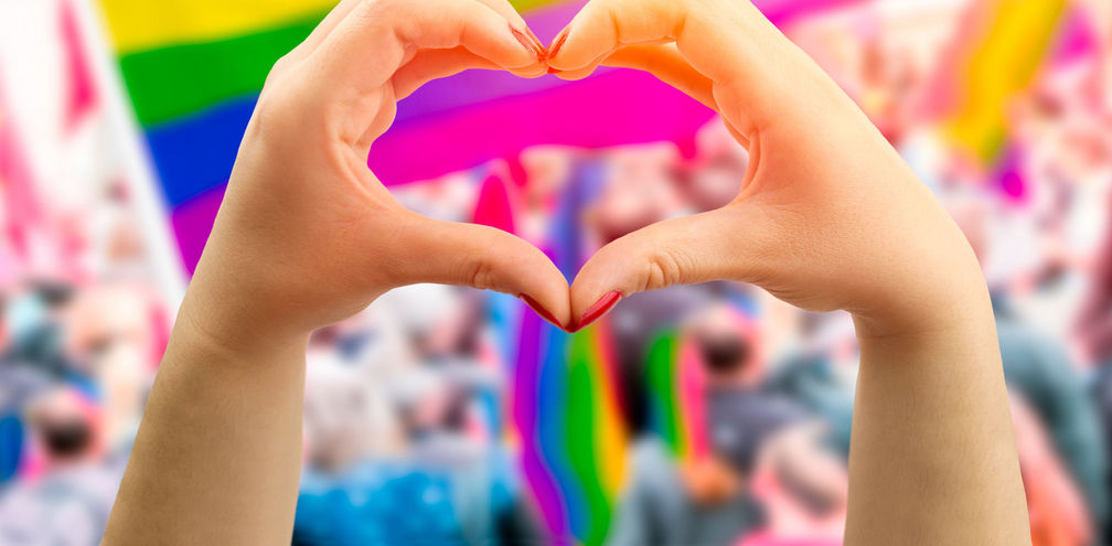 hands, heart, pride, LGBTQ, gay rights, rainbow, flag, love
