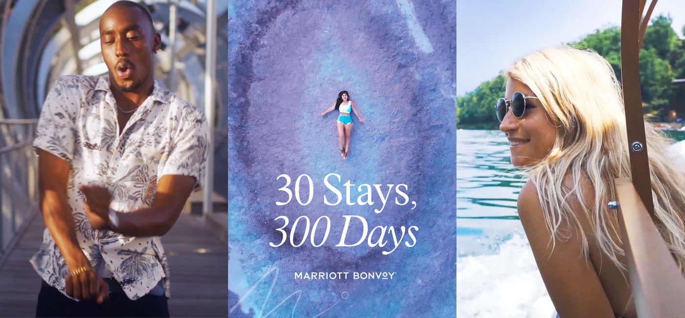 Image: Marriott Bonvoy's "30 Stays, 300 Days" sweepstakes. (photo via Marriott) ((photo via Marriott))