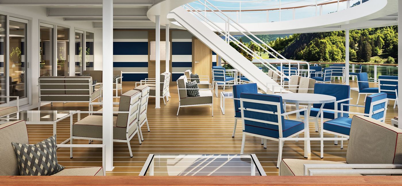 Image: The Ellipse Cafe on American Cruise Lines' modern riverboats. (Photo courtesy of American Cruise Lines)