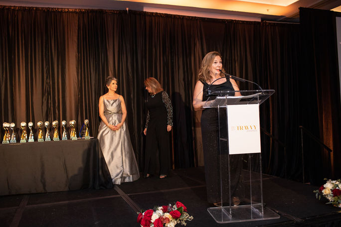 Mary Pat Sullivan, Senior Vice President, Marketing for Northstar Travel Group, presents at the 2022 Travvy Awards Mary Pat Sullivan, Northstar, Travvys, 2022 Travvy Awards