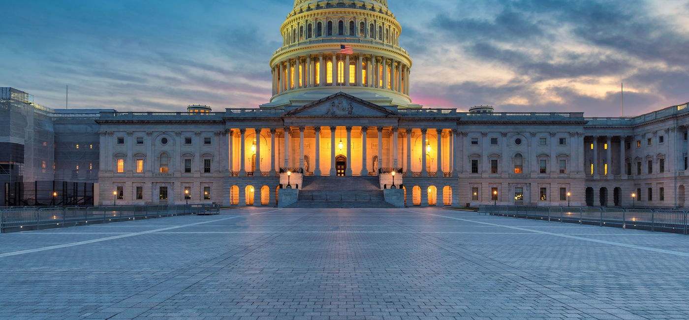 Image: PHOTO: United States Capitol Building, Washington DC, at sunset. (Photo via iStock/Getty Images Plus/lucky-photographer)
