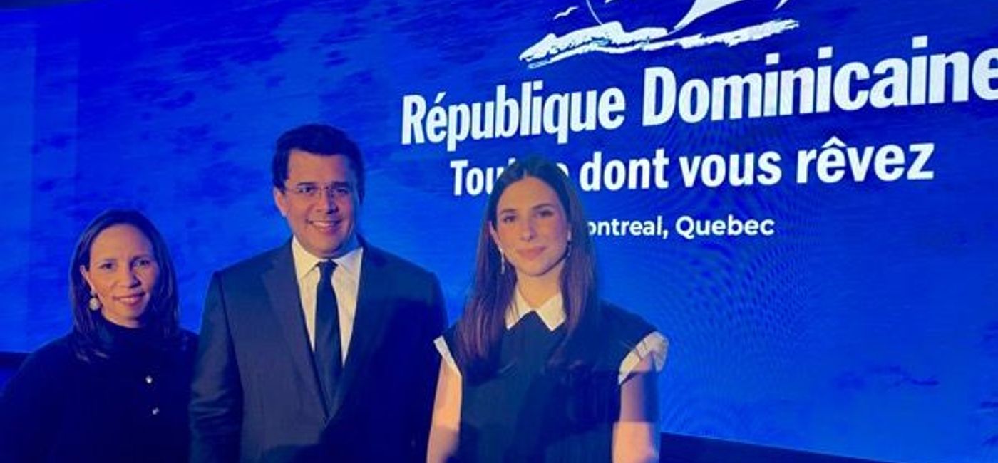 Image: Jacqueline Mora, Vice-ministre, David Collado, Ministre du Tourisme de la République Dominicaine et Rebeca del Pino, responsable de DO Travel Rewards (Photo Credit: Jacqueline Mora, Vice-ministre, David Collado, Ministre du Tourisme de la République Dominicaine et Rebeca del Pino, responsable de DO Travel Rewards)