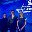 Jacqueline Mora, Vice-ministre, David Collado, Ministre du Tourisme de la République Dominicaine et Rebeca del Pino, responsable de DO Travel Rewards