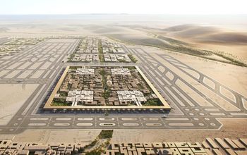 Rendering of King Salman International Airport, Saudi Arabia.