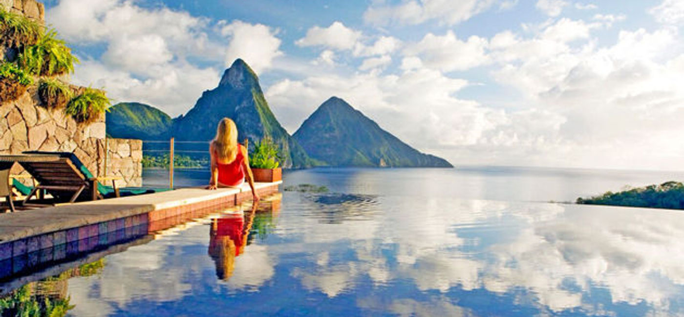 Image: Jade Mountain is a super-luxe property on St. Lucia that can be booked with the new Air Canada Vacations Ultimate Escapes program.