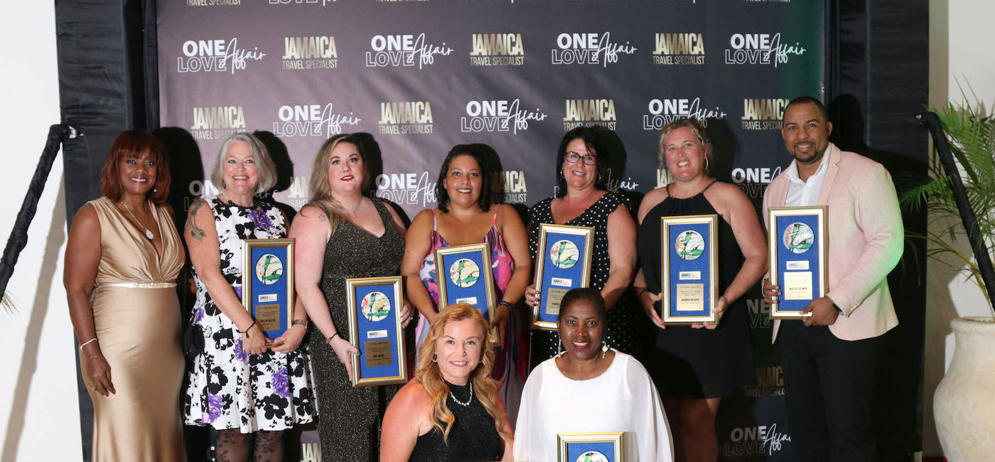 Image: Angella Bennett, Regional Director, Canada, Jamaica Tourist Board (far left) pictured with some of the top-selling Canadian Jamaica Travel Specialists at the annual One Love Affair in Trelawny on December 11. (Jamaica Tourist Board)