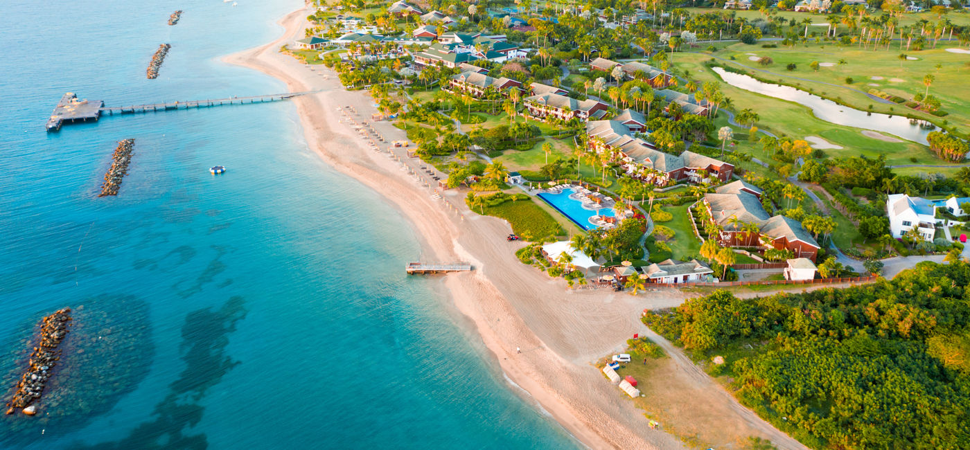 Image: Aerial view of the Four Seasons Resort Nevis. (photo via Four Seasons Resorts) ((photo via Four Seasons Resorts))