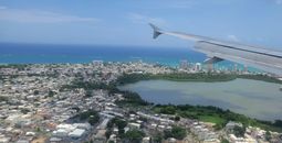 Flying into San Juan Puerto Rico
