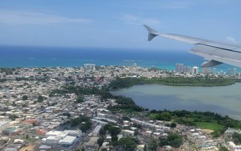 Flying into San Juan Puerto Rico