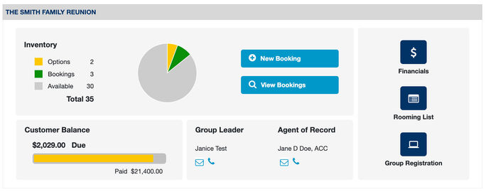 The Groups Application makes it easier for Dream Vacations/CruiseOne advisors to manage group bookings.