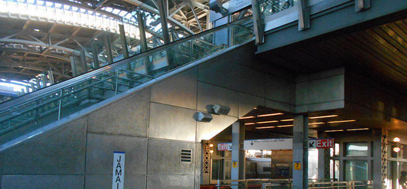 Image: PHOTO: Travelers visiting New York's Jamaica Station got a crazy surprise. (Photo via Flickr/Adam Moss) (Flickr Adam Moss)