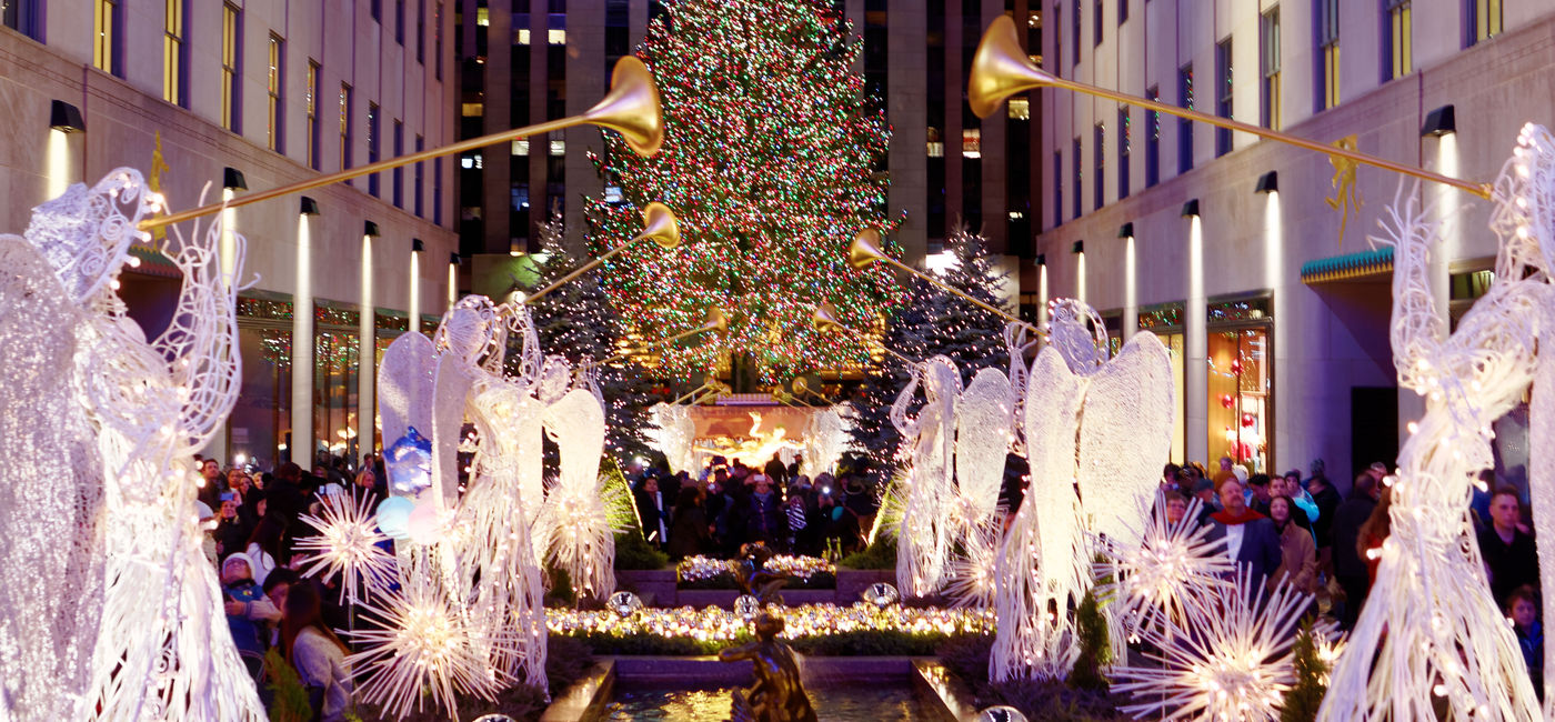 Image: The Rockefeller Center Christmas Tree in Midtown Manhattan, New York City. (photo via Flickr/Michael Vadon)