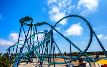 Emperor dive coaster at SeaWorld San Diego.
