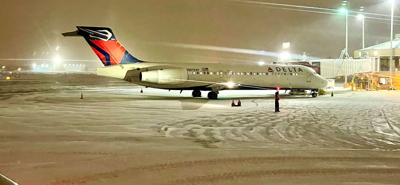 Image: Weather is just one of several factors that could make holiday travel by plane "messy." (photo by Codie Liermann)