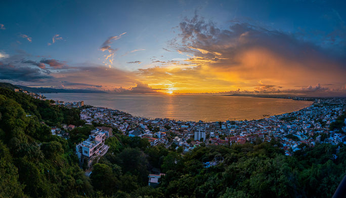 Sunset in Puerto Vallarta. Sunset in Puerto Vallarta.