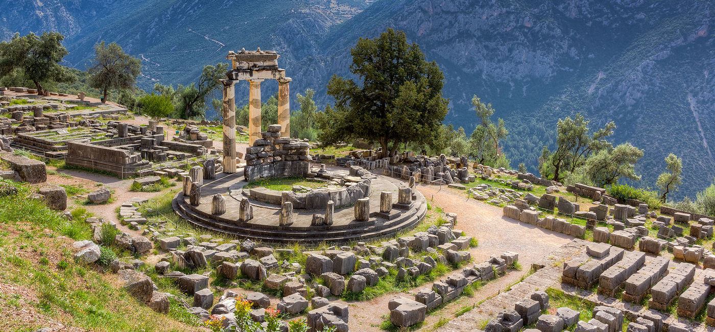Image: Delphi, Greece. (photo courtesy Lefteris_/iStock/Getty Images Plus)
