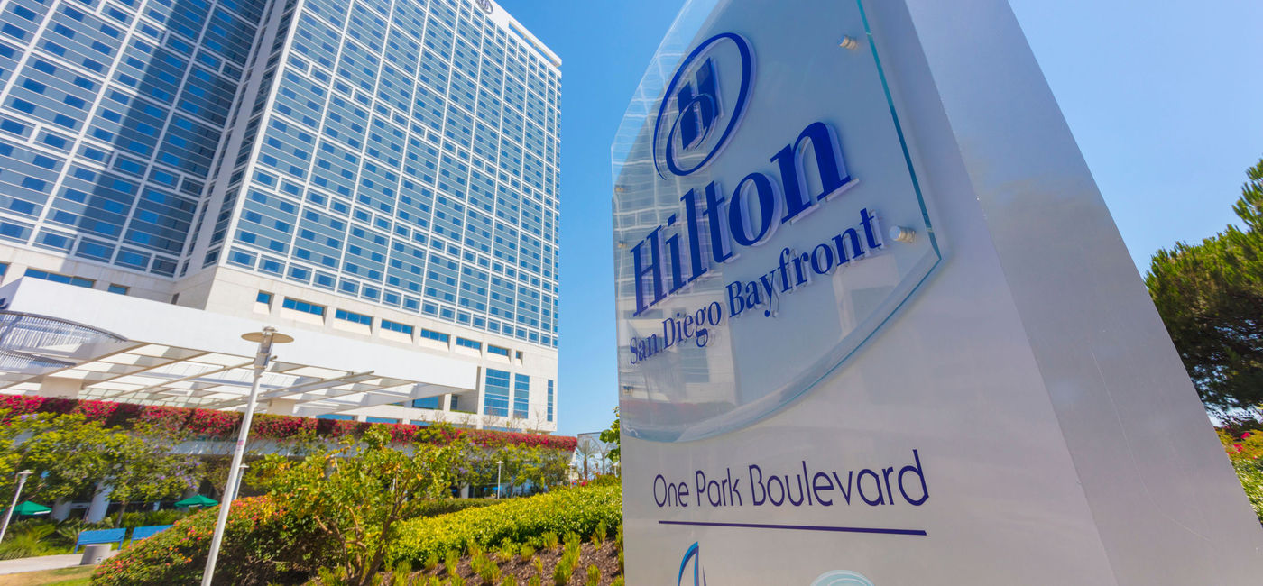 Image: Hilton San Diego Bayfront hotel's exterior. (Photo Credit: iStock / Getty Images / LPETTET)