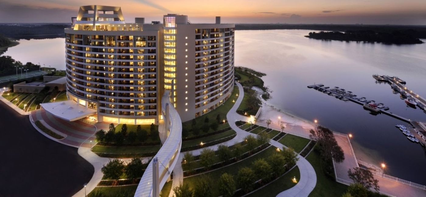 Image: PHOTO: Bay Lake Tower at Disney’s Contemporary Resort. (photo via Kent Phillips / Walt Disney World)
