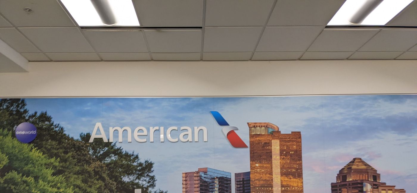 Image: American Airlines sign at ATL Airport (photo by Eric Bowman)