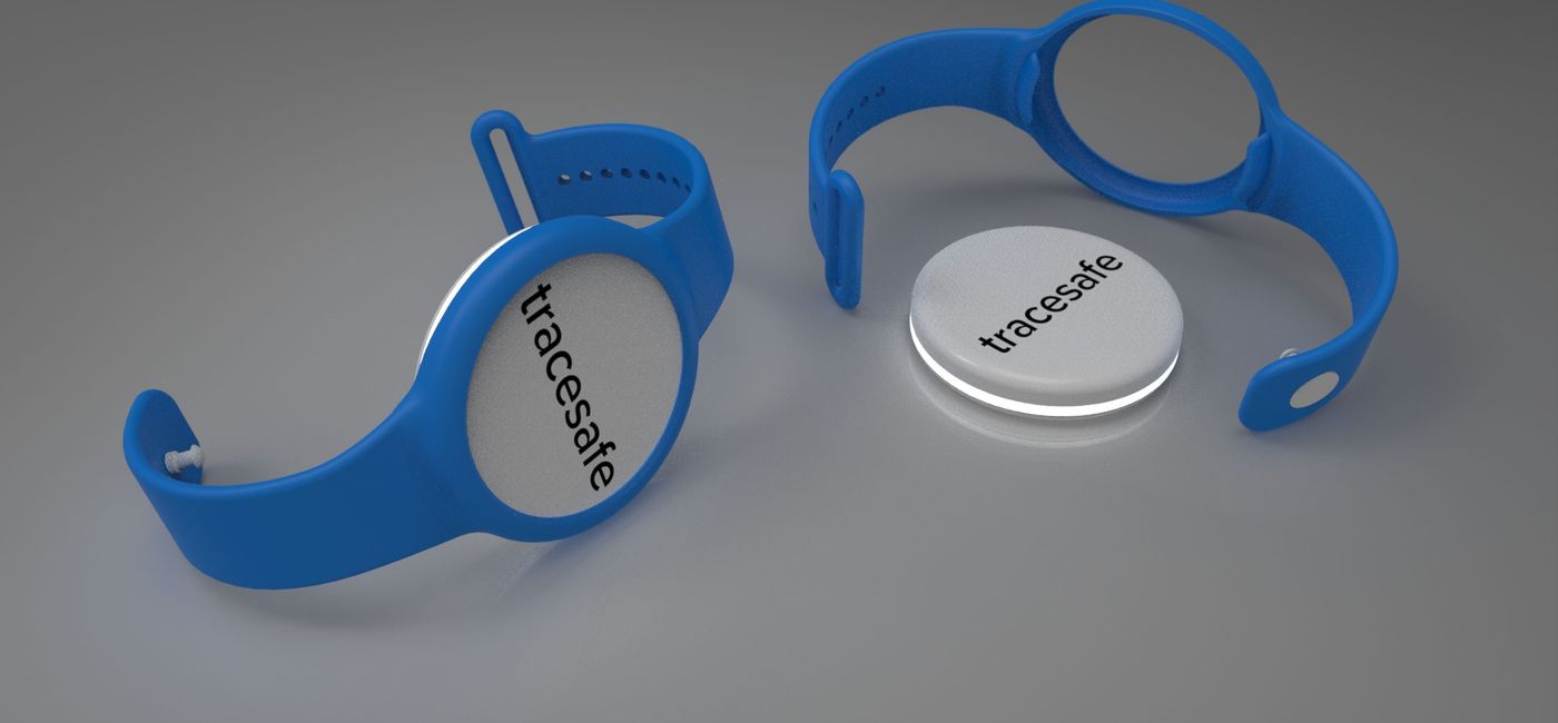 Image: TraceSafe is working with cruise lines to develop contact tracing systems with small wearable devices. (Photo courtesy of TraceSafe Inc.)