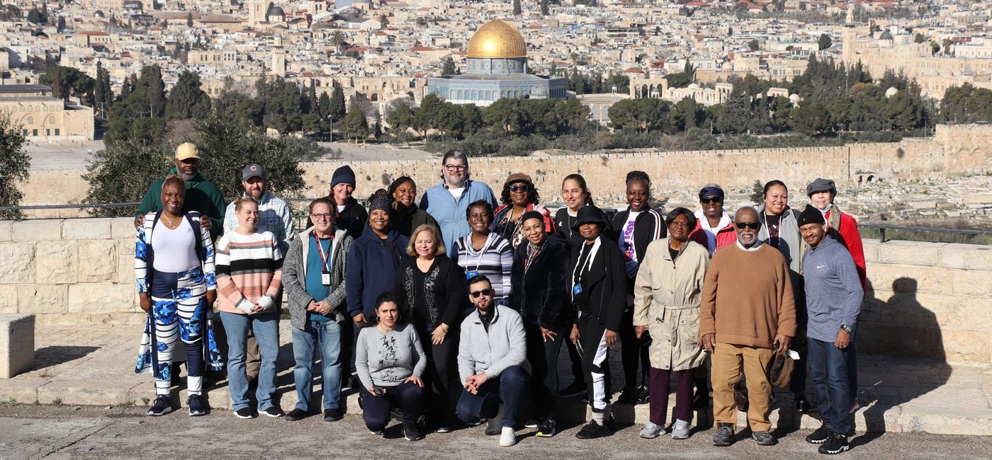 Image: The InteleTravel Travel Advisor Group In Jerusalem, Israel on an ETS Tours trips. (photo via ETS Tours) ((photo via ETS Tours))