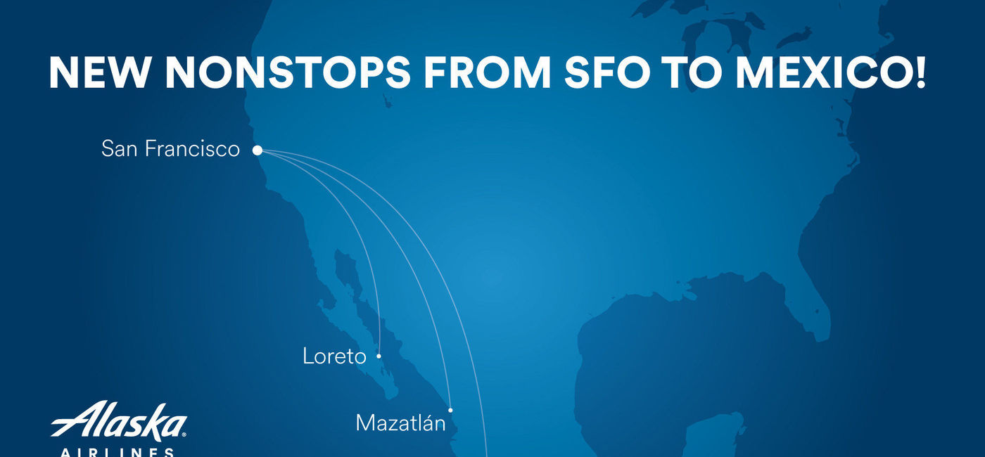 Image: Alaska Airlines’ new flights. (photo via Alaska Airlines Media)