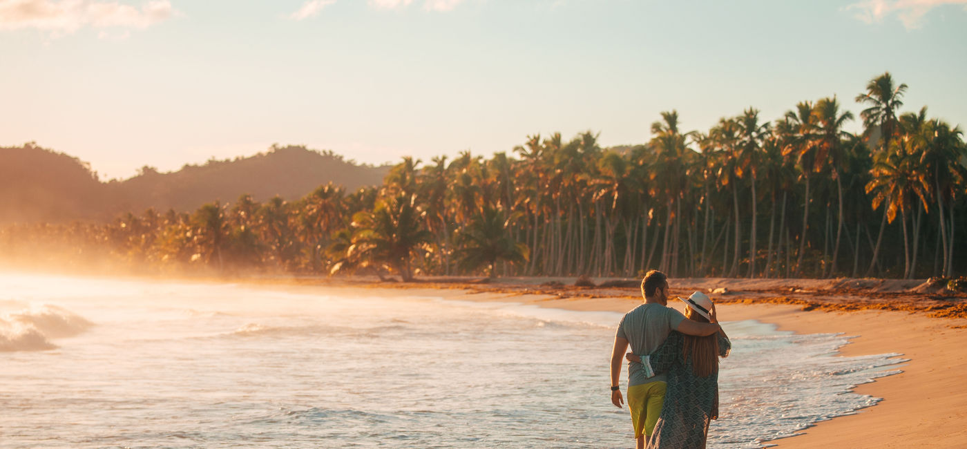 Photo: Couple on the beach in Samana (Photo Credit: Dominican Republic Ministry of Tourism)