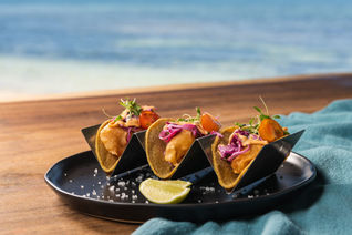 A taco dish at Hyatt Ziva Riviera Cancun