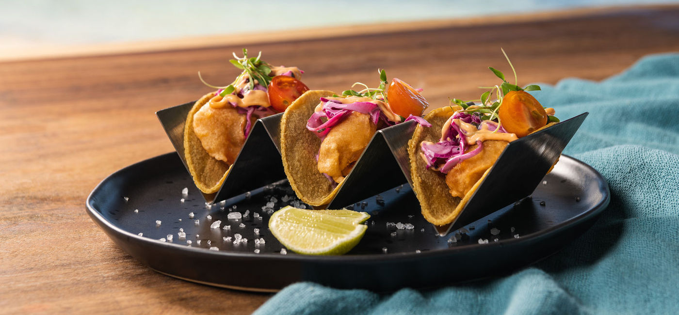 Image: A taco dish at Hyatt Ziva Riviera Cancun. (photo courtesy of Playa Hotels & Resorts)
