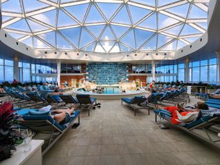 The Solarium, located on the Resort Deck, onboard Celebrity Beyond.
