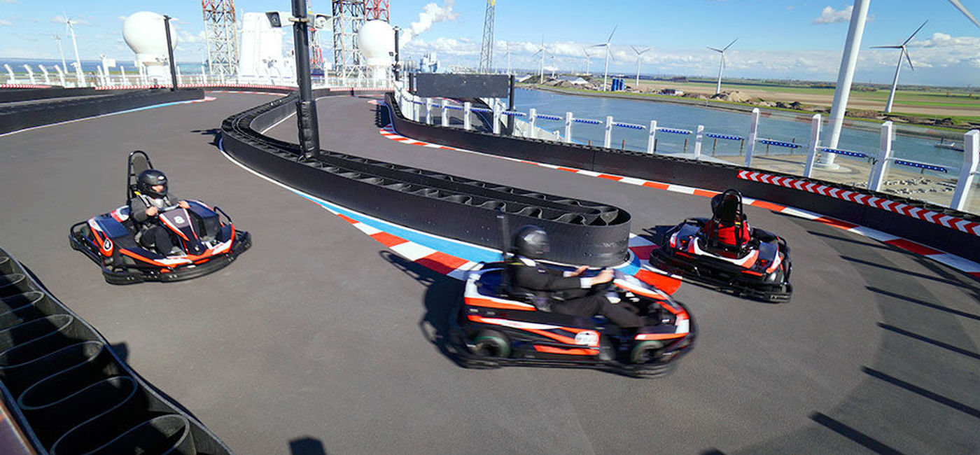 Image: PHOTO: The go-kart racetrack aboard Norwegian Cruise Line's Norwegian Joy. (photo by Jason Leppert)