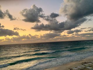 Sunrise view from Sun Palace Cancun