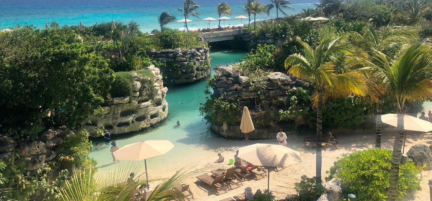 Image: PHOTO: Hotel Xcaret Mexico on a sunny day. (photo by Codie Liermann)