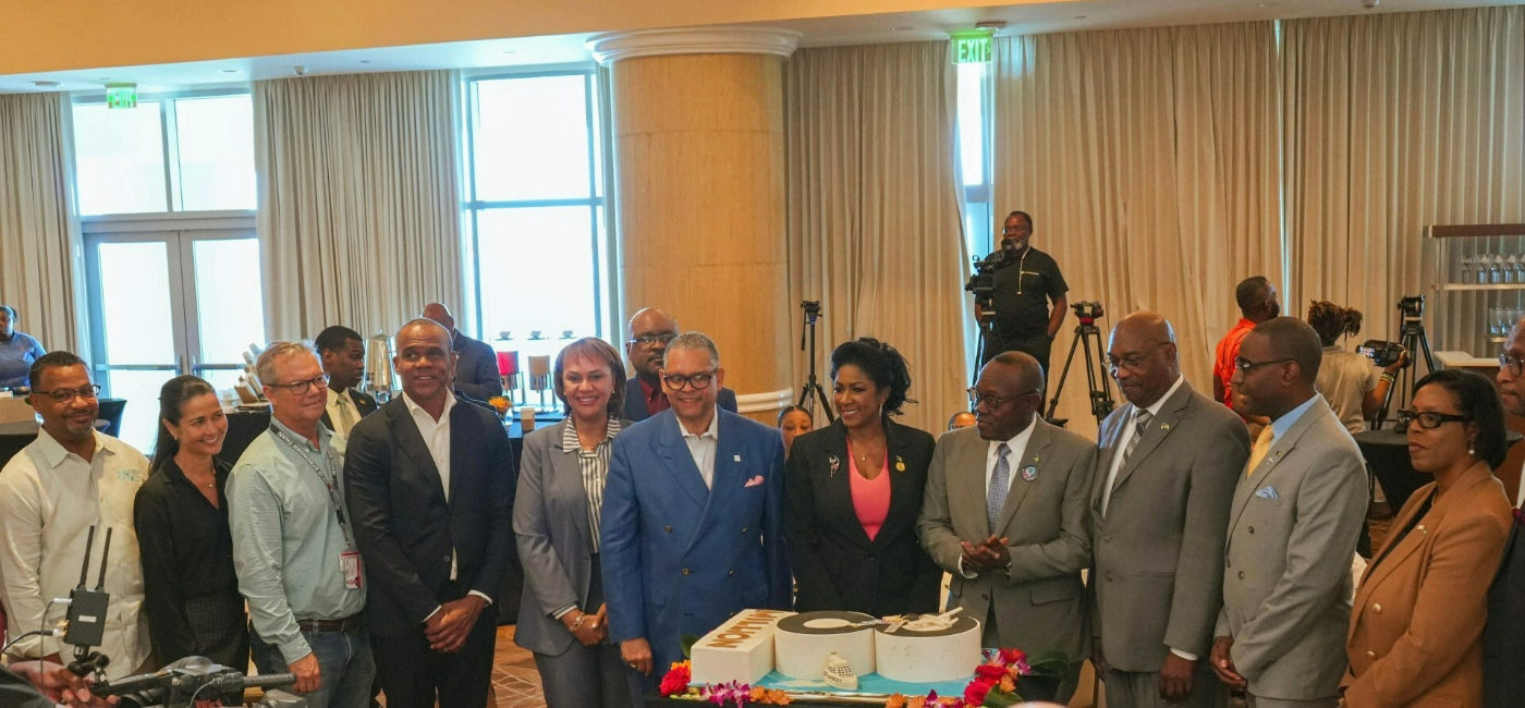 Image: The Bahamas Ministry of Tourism, Investments & Aviation celebrate the milestone.  (Photo Credit: Bahamas Ministry of Tourism)