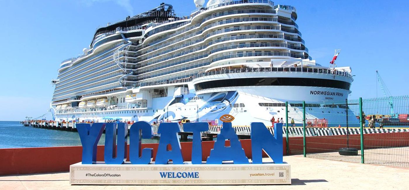 Image: The Norwegian Prima cruise ship. (Photo Credit: Yucatan’s Ministry of Tourism)