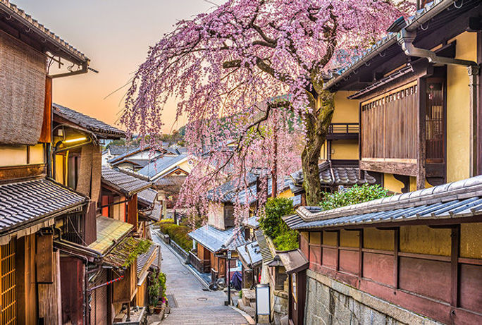 Kyoto, Japan im Frühling. 